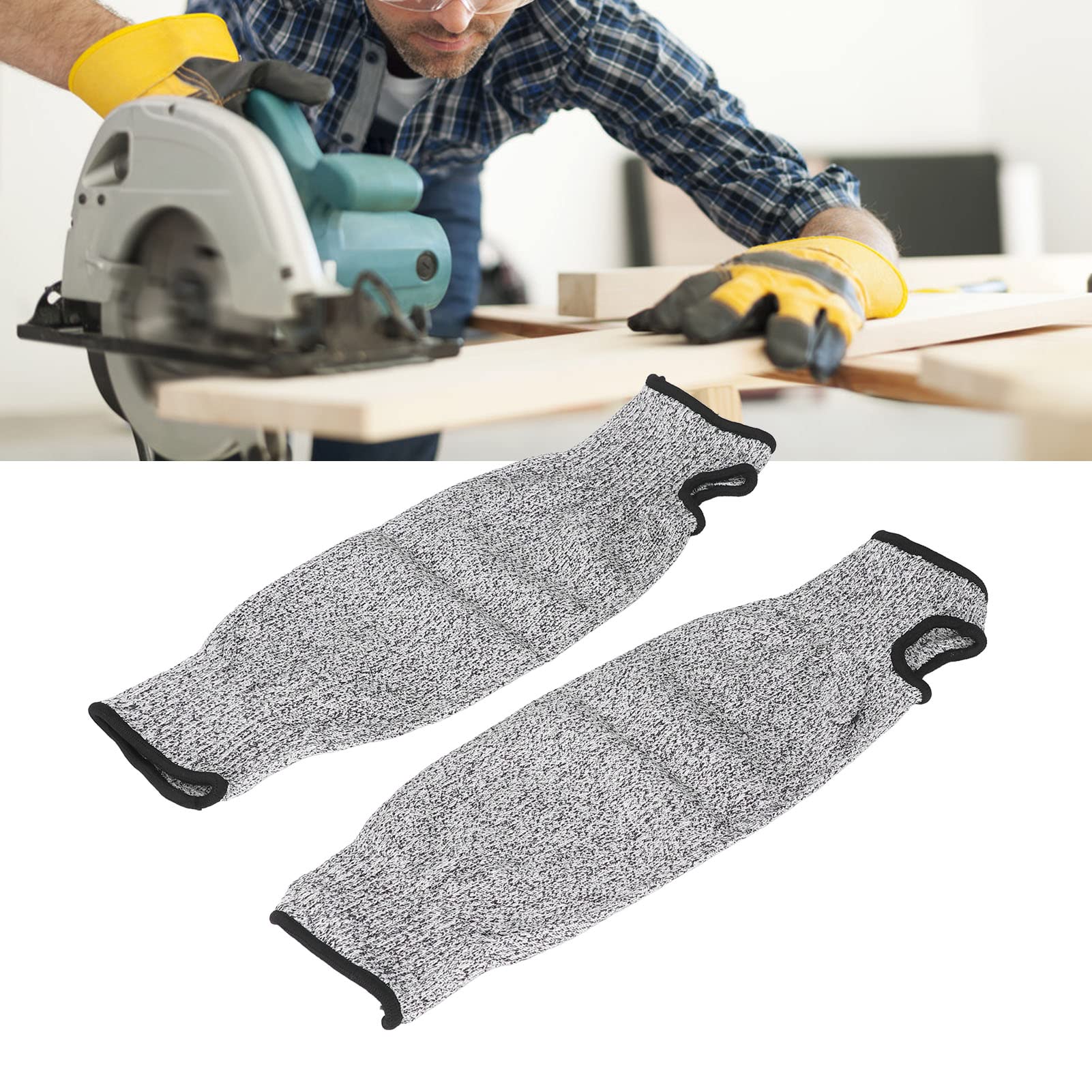 Haofy Cut & Heat Resistant Arm Sleeves - Anti-Abrasion Safety Arm Guards for Gardening, Kitchen Work & Farm Use - Protective Gear for Cooking, Landscaping & Outdoor Activities