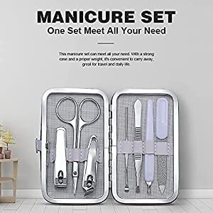 VDHJA 7-in-1 Professional Pedicure & Manicure Kit - Stainless Steel Nail Clipper Set for Men & Women | Complete Grooming Kit with Nail Care Tools | Perfect Gift for Him & Her | Home Spa & Travel Essential