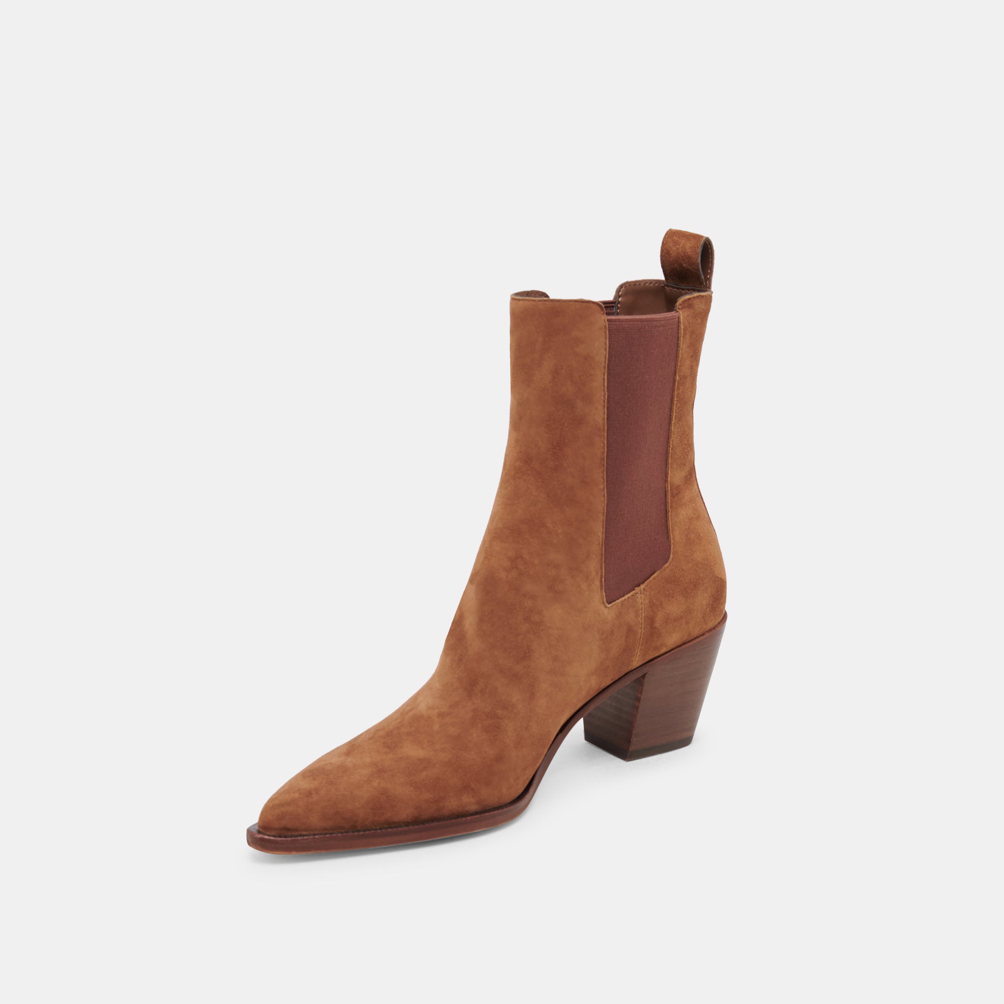 SHADIE H2O Wide Booties for Women - Brown Suede Waterproof Ankle Boots | Comfortable Slip-Resistant Shoes for Hiking, Rainy Days & Outdoor Activities