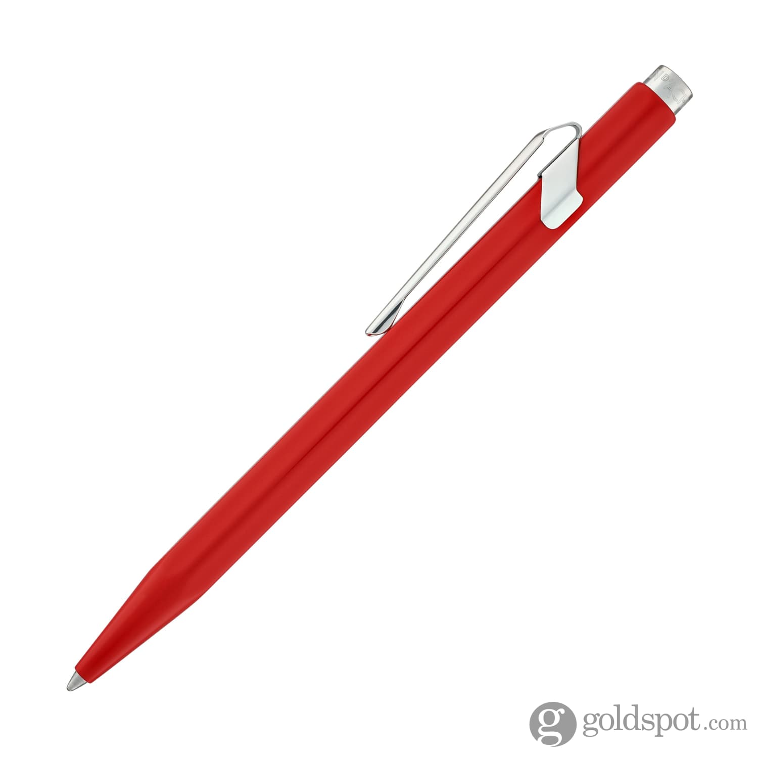Premium Caran d'Ache 849 Metal Ballpoint Pen - Elegant Red Ink Writing Instrument for Professionals & Gift Giving | Office, Business, Journaling & Everyday Use