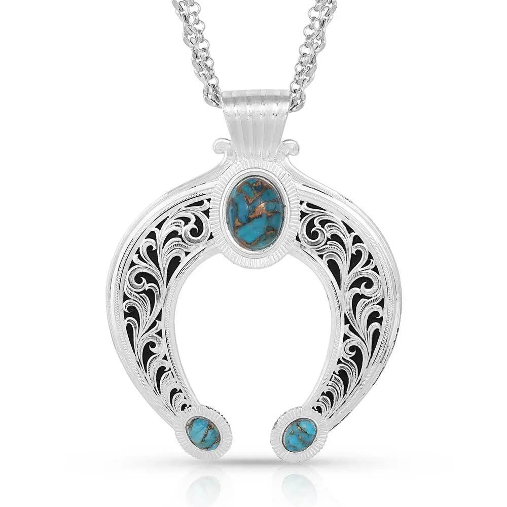 Romancing the Stone Squash Blossom Necklace | Vintage Southwest Turquoise Jewelry | Perfect for Boho Fashion & Western Style Outfits