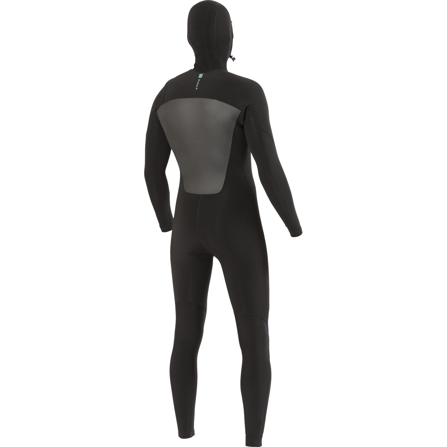 Vissla 7 SEAS 6/5mm Men's Hooded Full Wetsuit - Black with Blue Liner for Surfing, Diving & Cold Water Activities