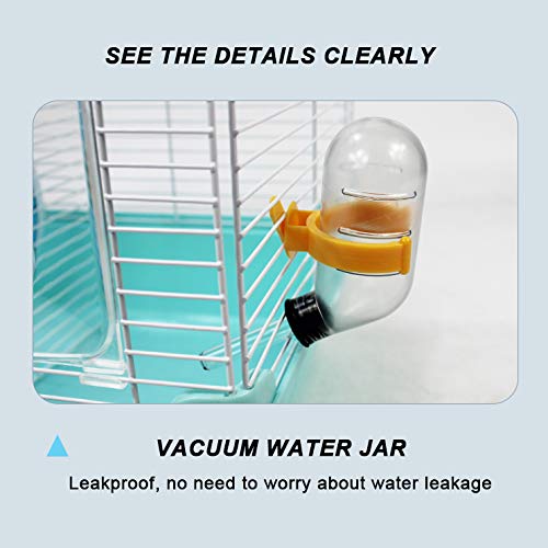 Premium Hamster Cage - Spacious Double Room Luxury Villa for Golden Bear, Flower Branch Hamsters | Durable Hamster House with Accessories & Toys | Perfect for Small Pet Habitat, Play & Rest Areas
