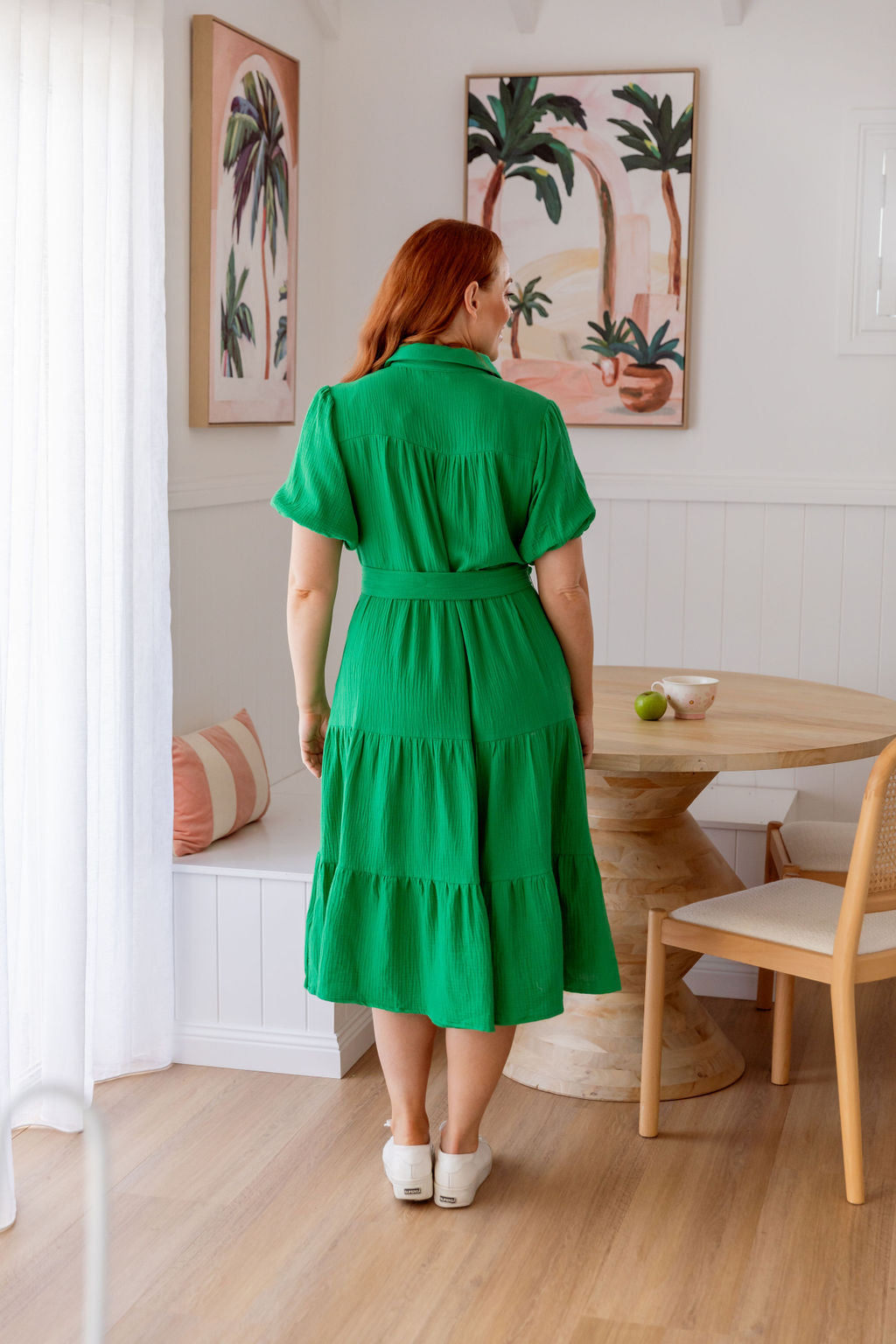 Stylish Mali Midi Dress in Green - Perfect for Summer Outfits, Casual Wear & Special Occasions