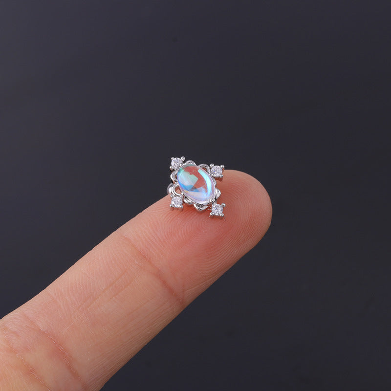 20G Cartilage Tiny Stud Earrings - Cute Opal Stud Earrings for Women | Perfect for Daily Wear, Parties & Gifts | HSPJ310