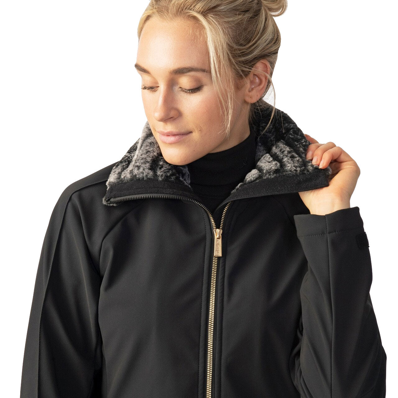 Alexia Black Women's Golf Jacket - Lightweight Waterproof Windbreaker for Outdoor Sports & Daily Wear - Perfect for Golfing, Running & Casual Use
