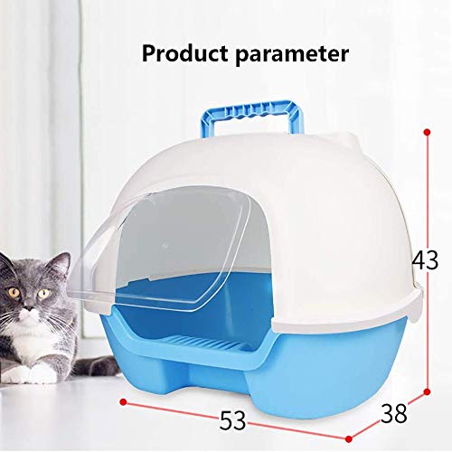 Self-Cleaning Cat Litter Box for Large Cats - High Sided Design Reduces Litter Tracking | Perfect for Multi-Cat Homes & Small Apartments