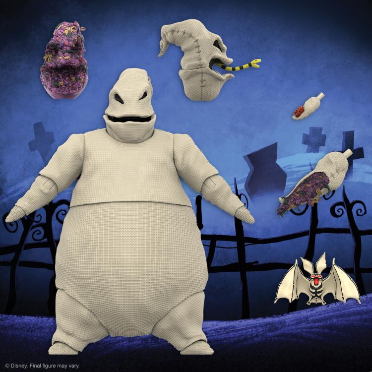 The Nightmare Before Christmas ULTIMATES! Oogie Boogie Action Figure - Collectible Disney Movie Character Toy for Halloween & Christmas Decorations