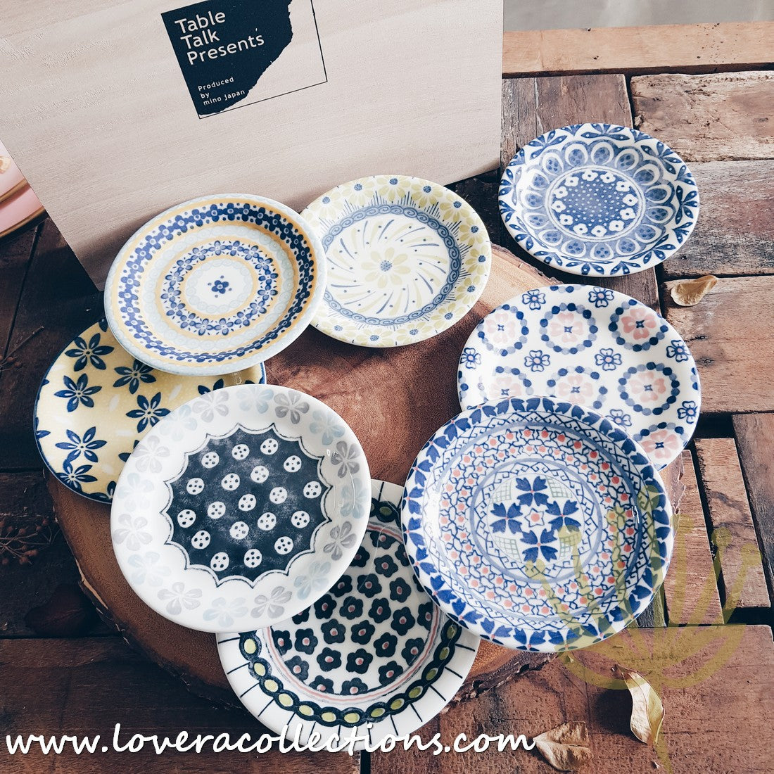 **50% Off + Buy 1 Get 1 Free - Awasaka Japan Floral Print Condiment Dishes & Dessert Plates Set - Perfect for Sushi, Salads, and Party Serving**