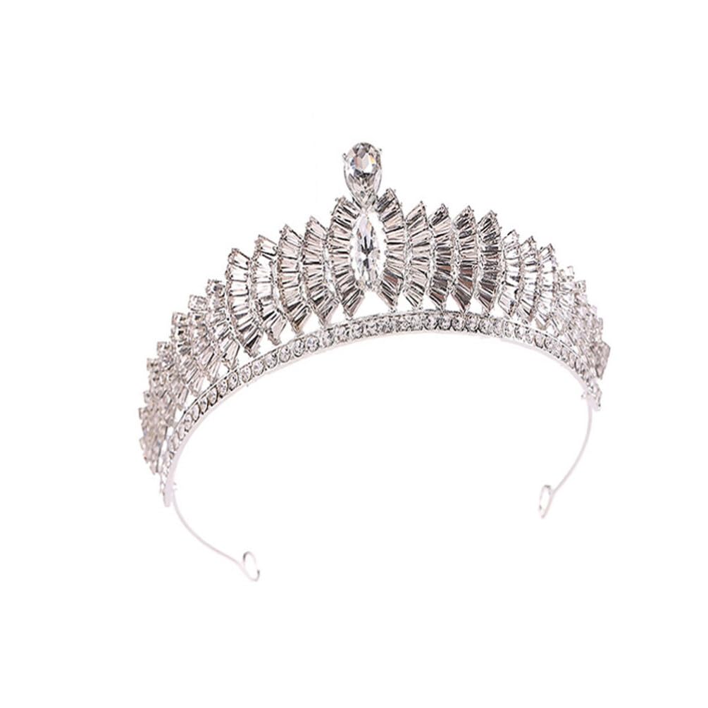 Lurrose Baroque Rhinestone Bridal Crown Tiara - Elegant Wedding Headpiece for Bride, Princess & Women's Fashion Accessory | Perfect for Weddings, Parties, Costume Events & Special Occasions