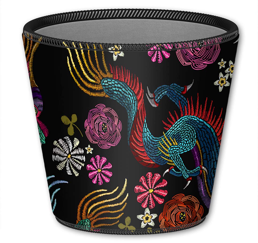 12oz Insulated Low Ball Tumbler with Removable Wetsuit Cover - Colorful Dragon Design for Cocktails, Iced Coffee & Cold Drinks - Perfect for Home Bars, Parties & Outdoor Use