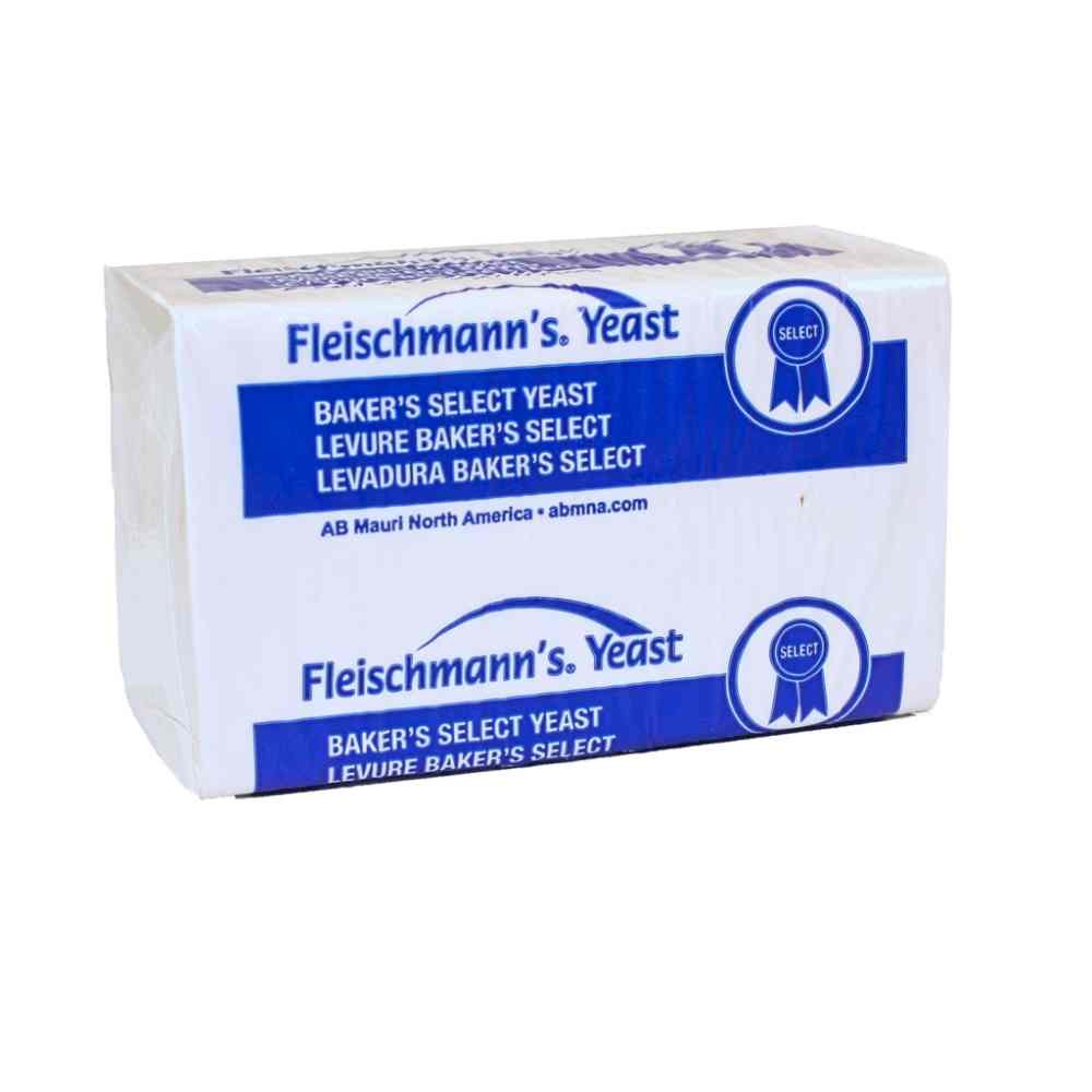 Fleischmann's Compressed Fresh Yeast - 1 Pound (24 per Case) | Premium Baking Yeast for Bread, Pizza & Pastry Dough | Ideal for Home Bakers & Professional Kitchens