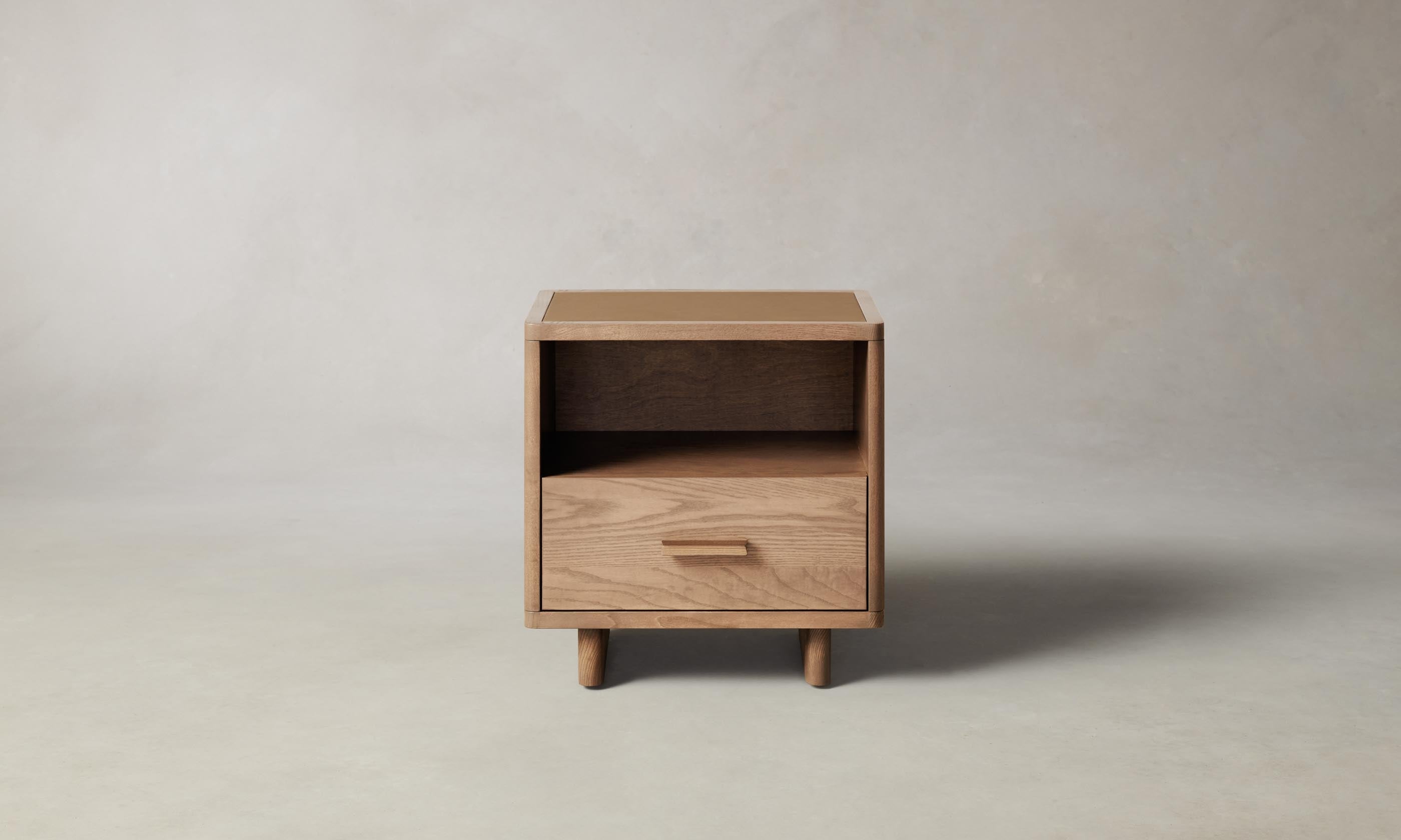 Clinton Petite Nightstand - Small Bedside Table with Drawer for Bedroom, Modern Night Stand for Home Decor & Storage - Perfect for Apartments, Dorms, and Guest Rooms