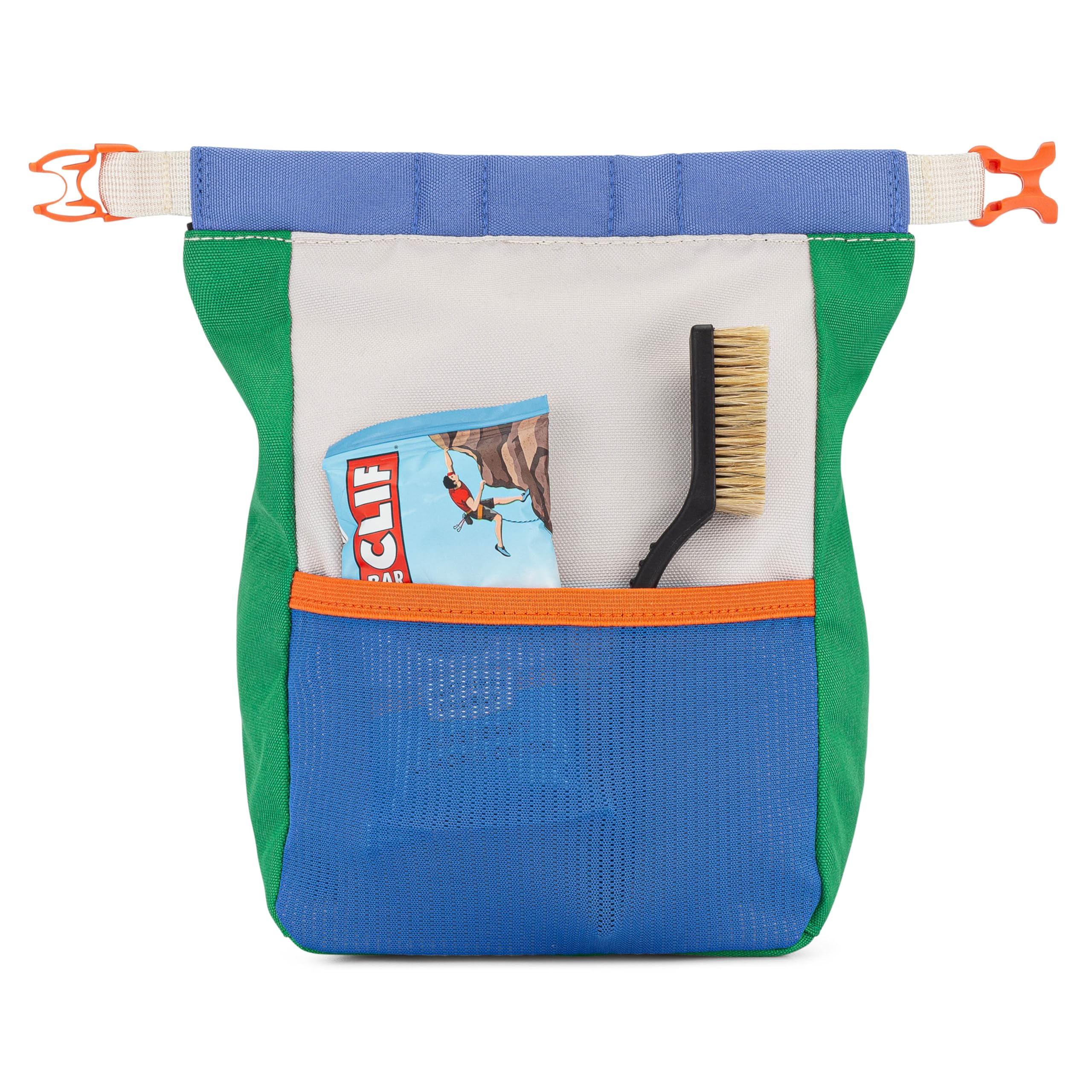 **Crux Bouldering Chalk Bucket – Large Rock Climbing Chalk Bag with Magnetic Closure, Zippered Pockets & Mesh Pouch – Ideal for Climbers, Weightlifting, Gymnastics & Outdoor Training**