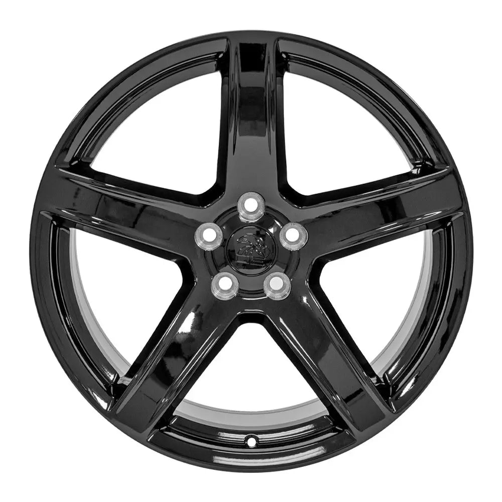 20 Inch Black Replacement Wheel for Dodge Charger - DG22 Replica Rim 20x9.5 - Perfect for Performance Upgrades & Custom Car Styling