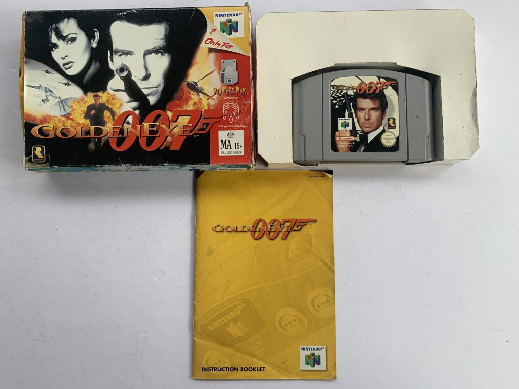 Goldeneye 007 Nintendo 64 Complete In Box - Retro Video Game Collector's Edition for N64 Console Gaming & Display