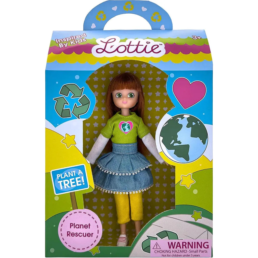 Planet Rescuer Lottie - Eco-Friendly Plush Toy for Kids | Perfect for Birthday Gifts, Bedtime Companions & Environmental Education