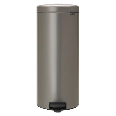 30L NEWICON Stainless Steel Pedal Trash Can - Touch-Free Foot Operated Garbage Bin for Kitchen, Bathroom, Office & Home Use