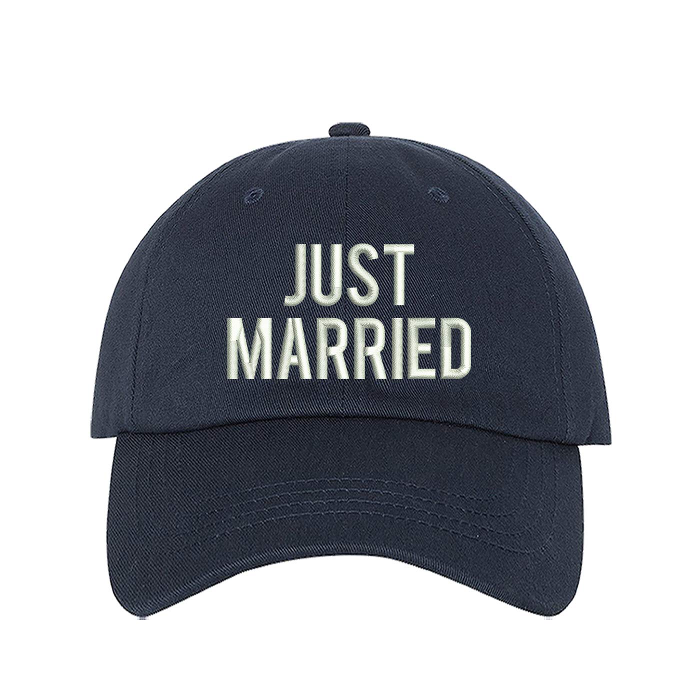 Just Married Baseball Cap - Bachelor & Groom Wedding Hat for Honeymoon - Perfect for Bridal Showers, Bachelorette Parties & Newlywed Vacations