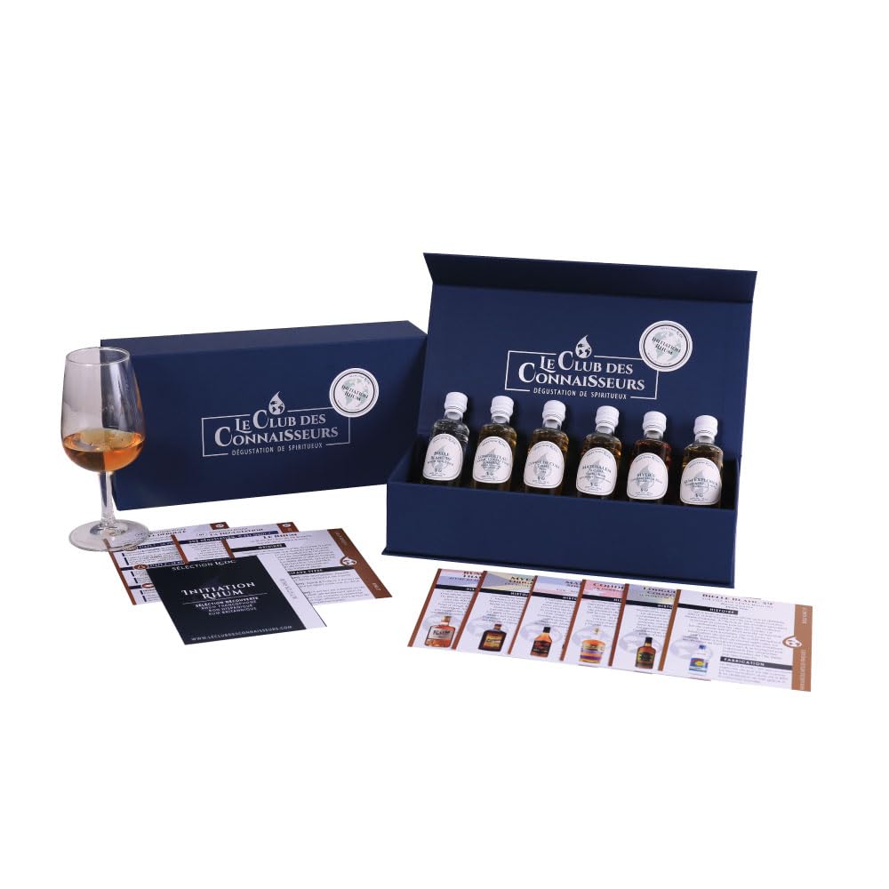 Premium Rum Tasting Gift Set - 6 x 40ml Mini Bottles - Perfect for Beginners & Enthusiasts - Ideal Solo or Duo Experience - Luxury Gift Box for Men - Great for Parties, Date Nights & Special Occasions