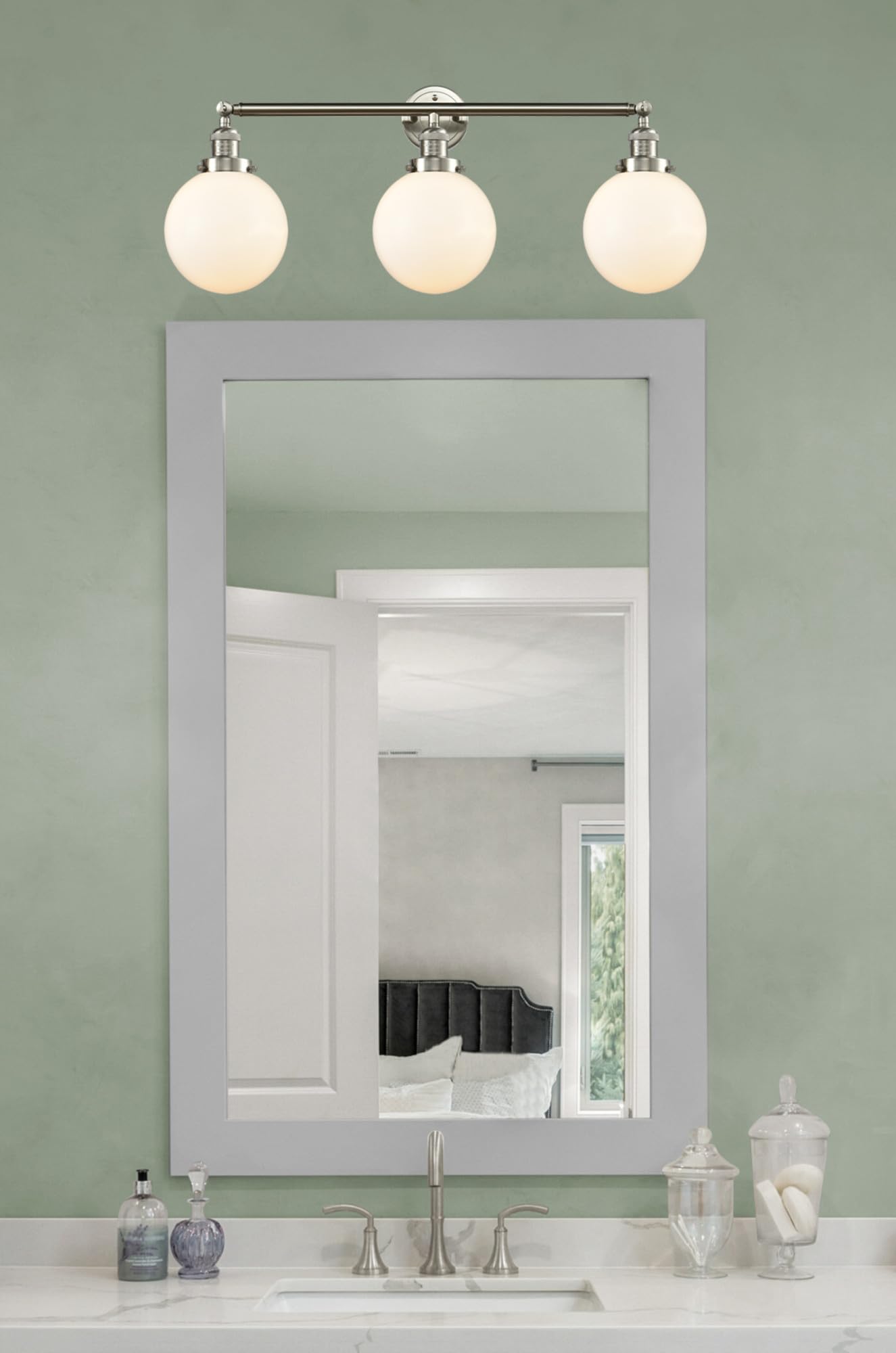 Franklin Restoration Collection 3-Light Bathroom Vanity Fixture - Modern Bathroom Lighting for Home & Hotel Renovations | Perfect for Master Bath, Guest Bath & Powder Room