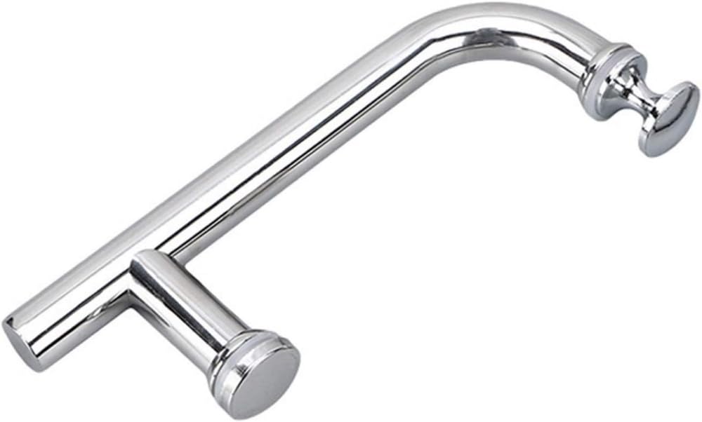 304 Stainless Steel Replacement Shower Door Handle - Push Pull Grab Bar for Glass Single Door Bathroom Safety (Perfect for Home, Hotel & Spa Renovation)