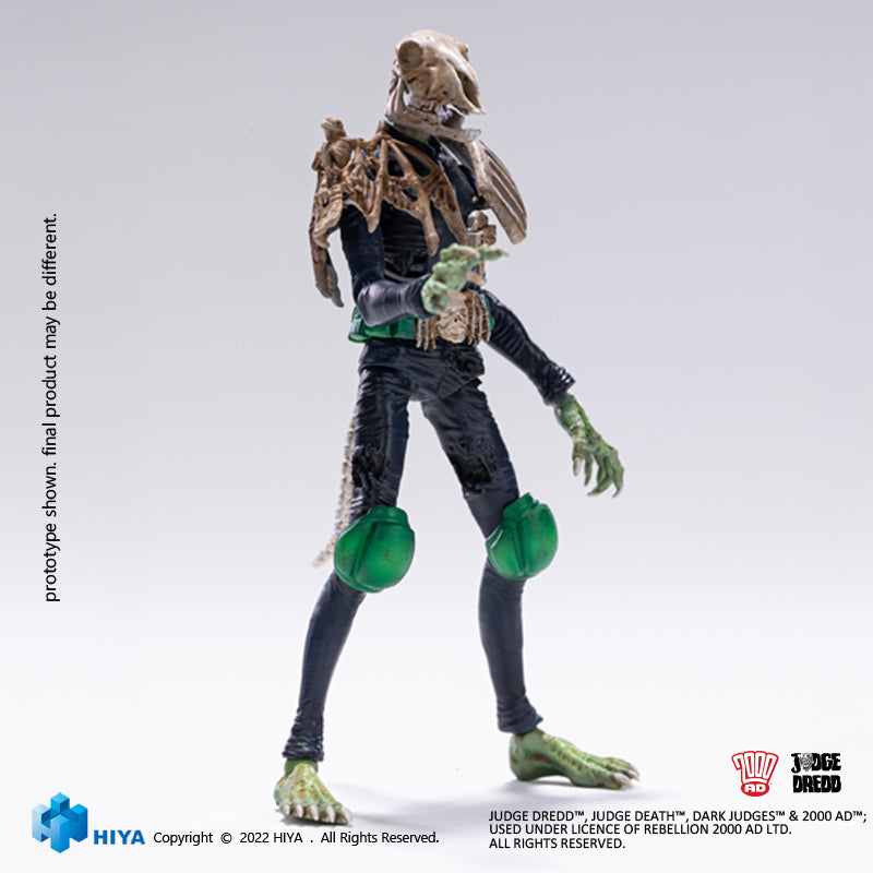 1/18 HIYA 4inch Action Figure - Exquisite Mini Series Judge Dredd Judge Mortis Collectible Toy for Display & Play | Perfect for Comic Fans & Collectors