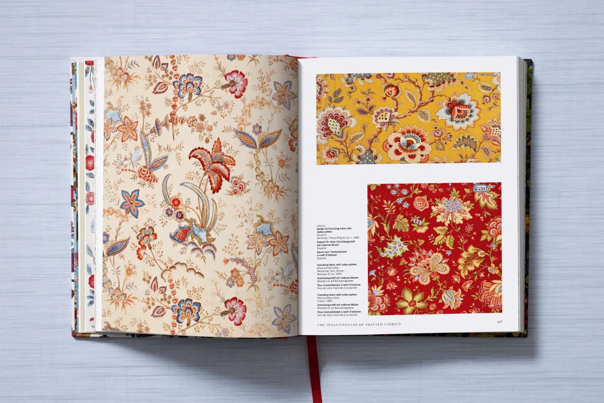 The Book of Printed Fabrics: A Historical Journey from 16th Century to Modern Day | Perfect for Textile Enthusiasts, Designers & Fabric Collectors