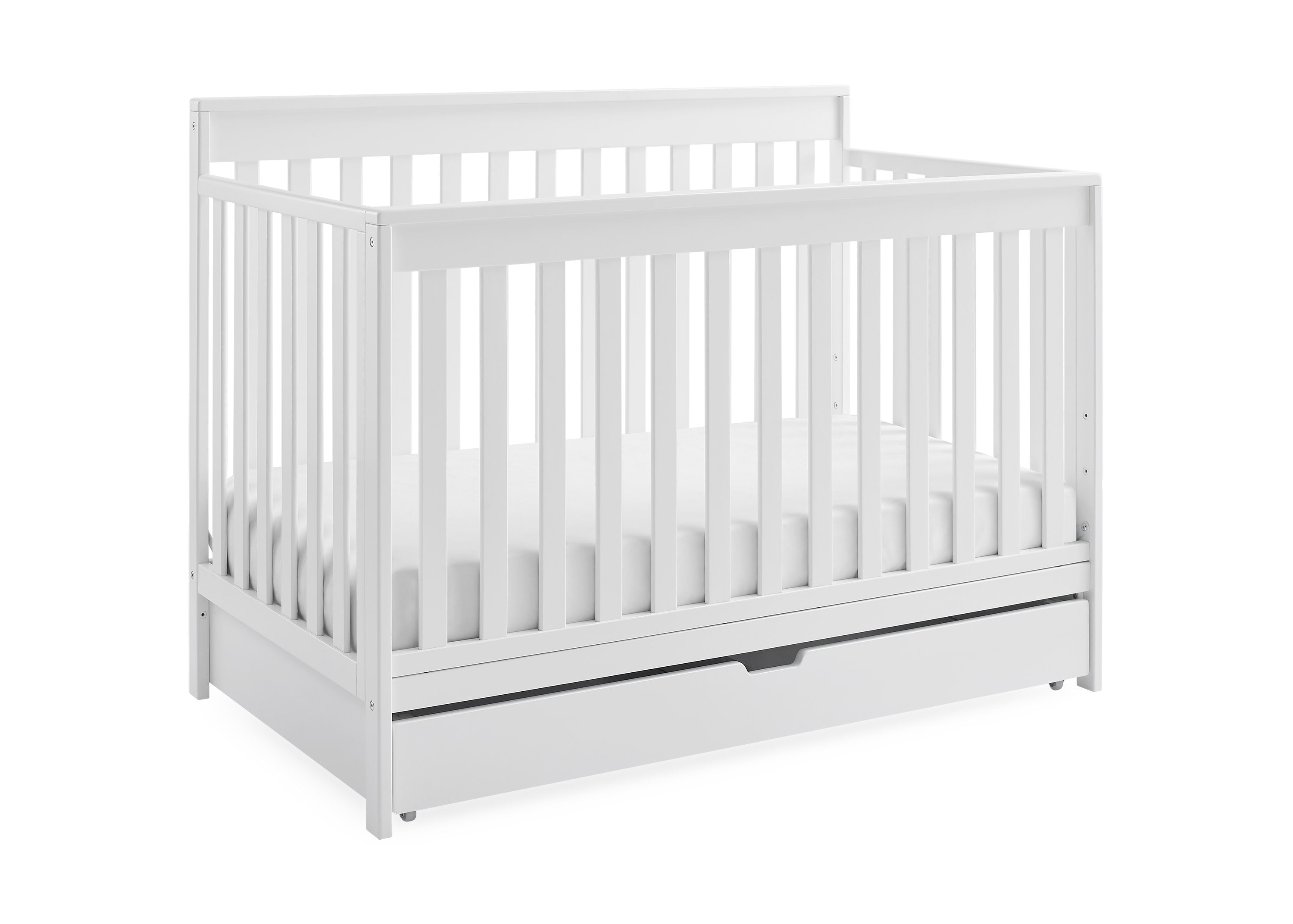 Mercer 6-in-1 Convertible Baby Crib with Storage Drawer & Trundle - Nursery Furniture for Newborn to Toddler Bed | Perfect for Small Spaces & Shared Rooms