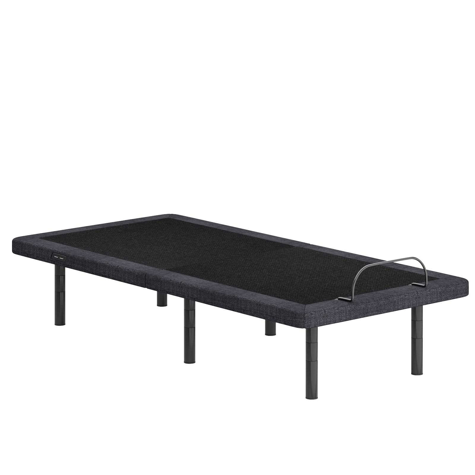 Electric Adjustable Bed Base with Nightlight & USB Ports - Twin XL Size, Easy Installation, Height Adjustable Bed Frame for Home, Office, or Guest Room Use