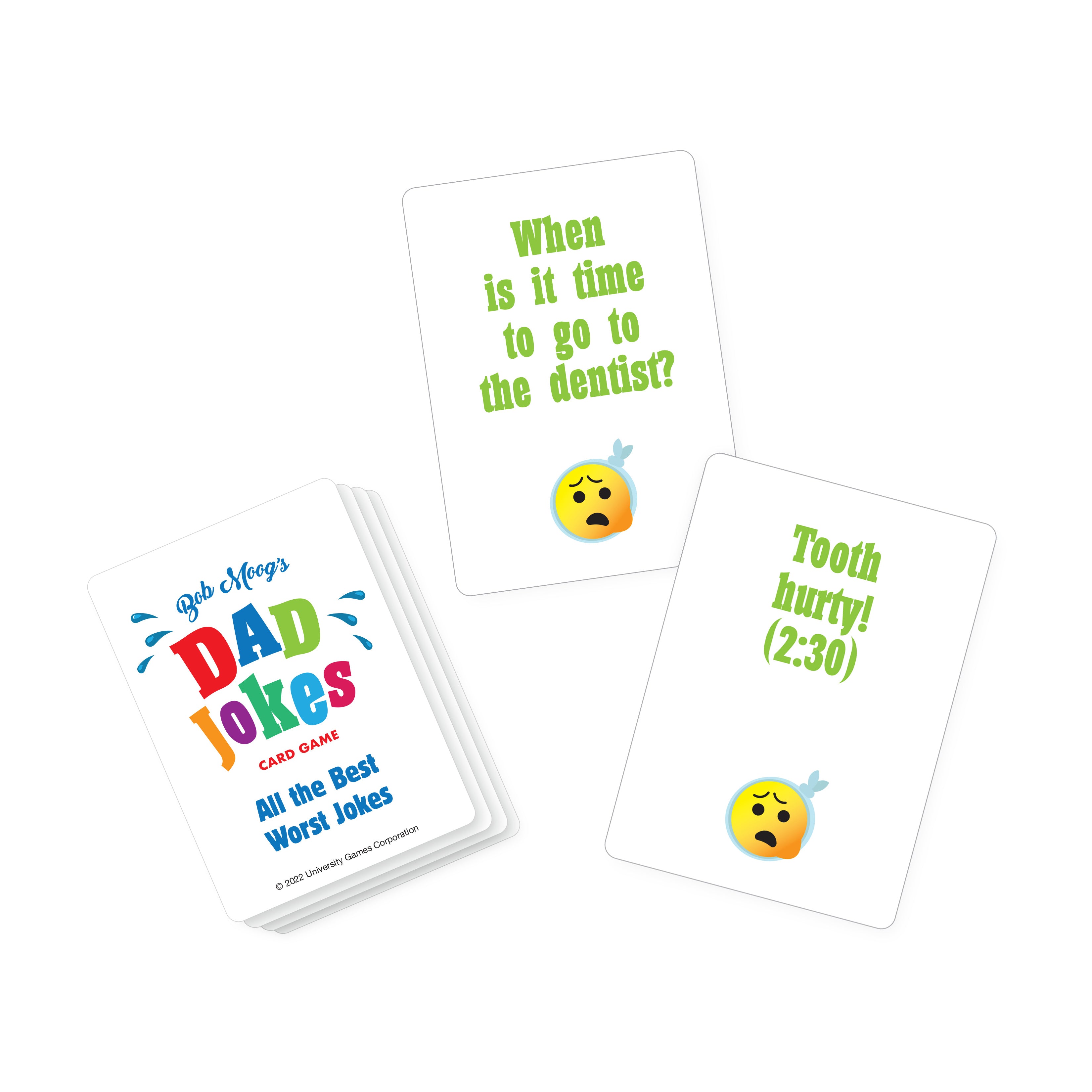 Bob Moog's Ultimate Dad Jokes Card Game - Fun Family Party Game for Adults & Teens - Perfect for Game Nights, Road Trips & Icebreaker Activities