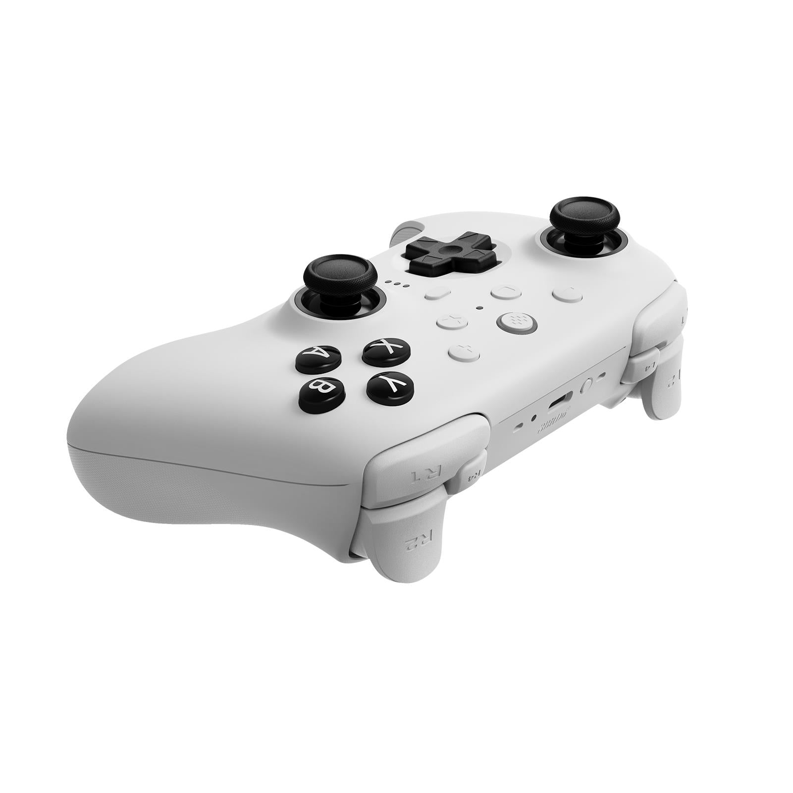 8BitDo Ultimate Bluetooth Controller for Nintendo Switch, PC, Android - Wireless Gamepad with Hall Effect Joystick, Adjustable Triggers, White - Perfect for Gaming, Streaming & Retro Emulation
