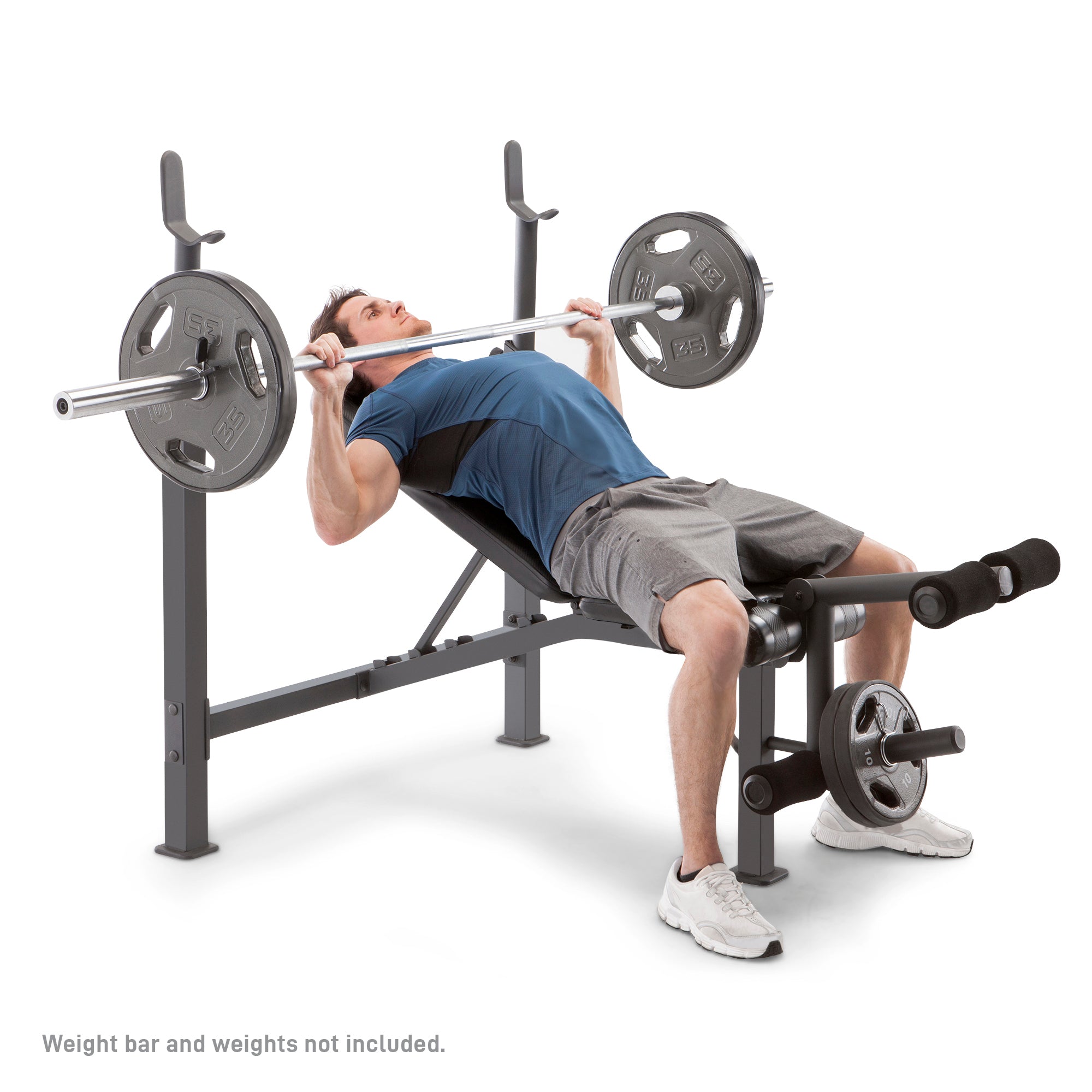Competitor CB-729 Olympic Weight Bench for Home Gym - Heavy Duty Adjustable Workout Bench for Strength Training & Bodybuilding