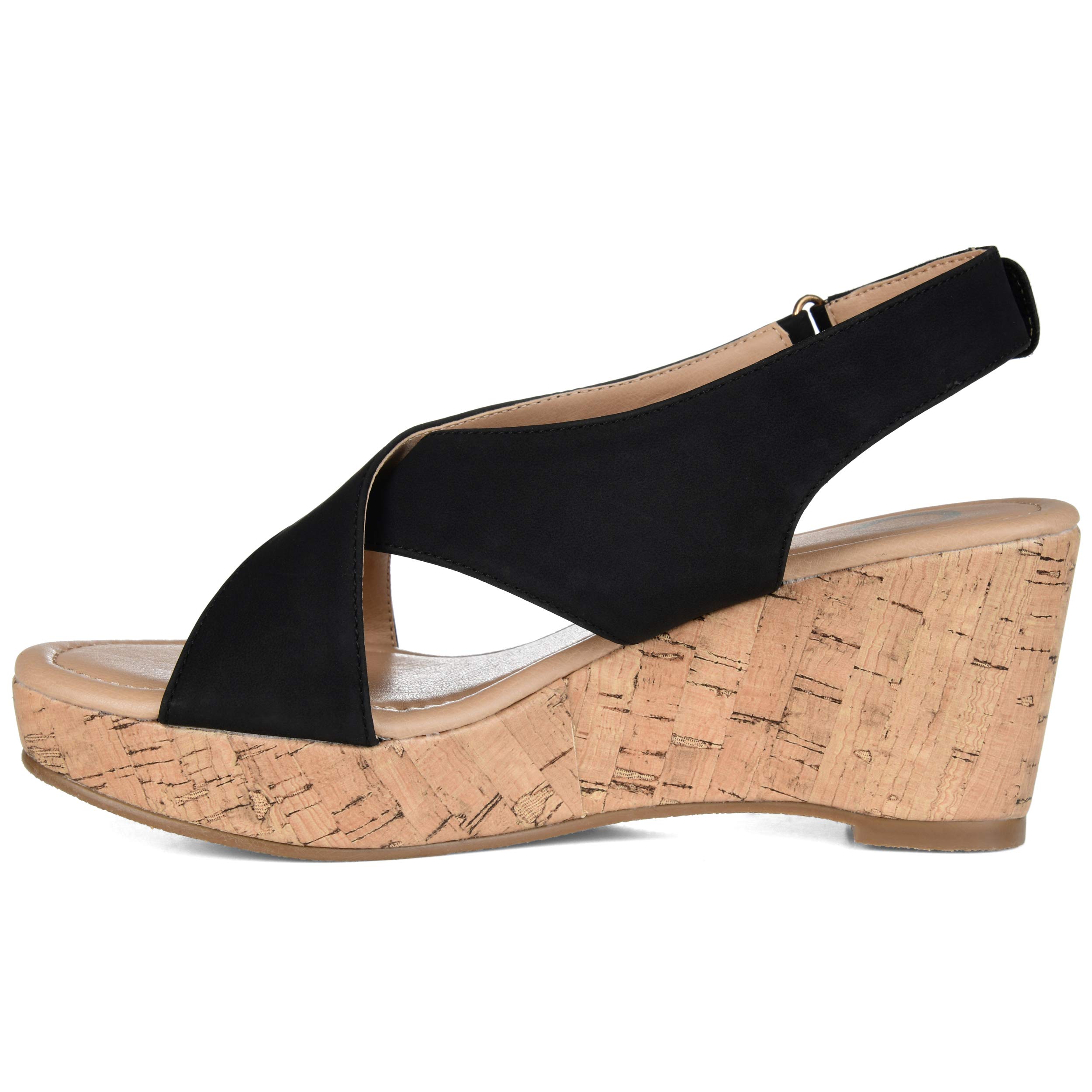 Journee Collection Women's Heeled Sandals - Comfortable Dressy Strappy Block Heel Shoes for Weddings, Parties & Evening Events