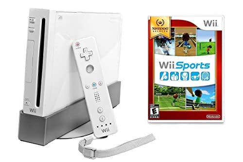 Refurbished Nintendo Wii Console with Wii Sports Bundle - Classic Gaming System for Family Fun & Multiplayer Entertainment