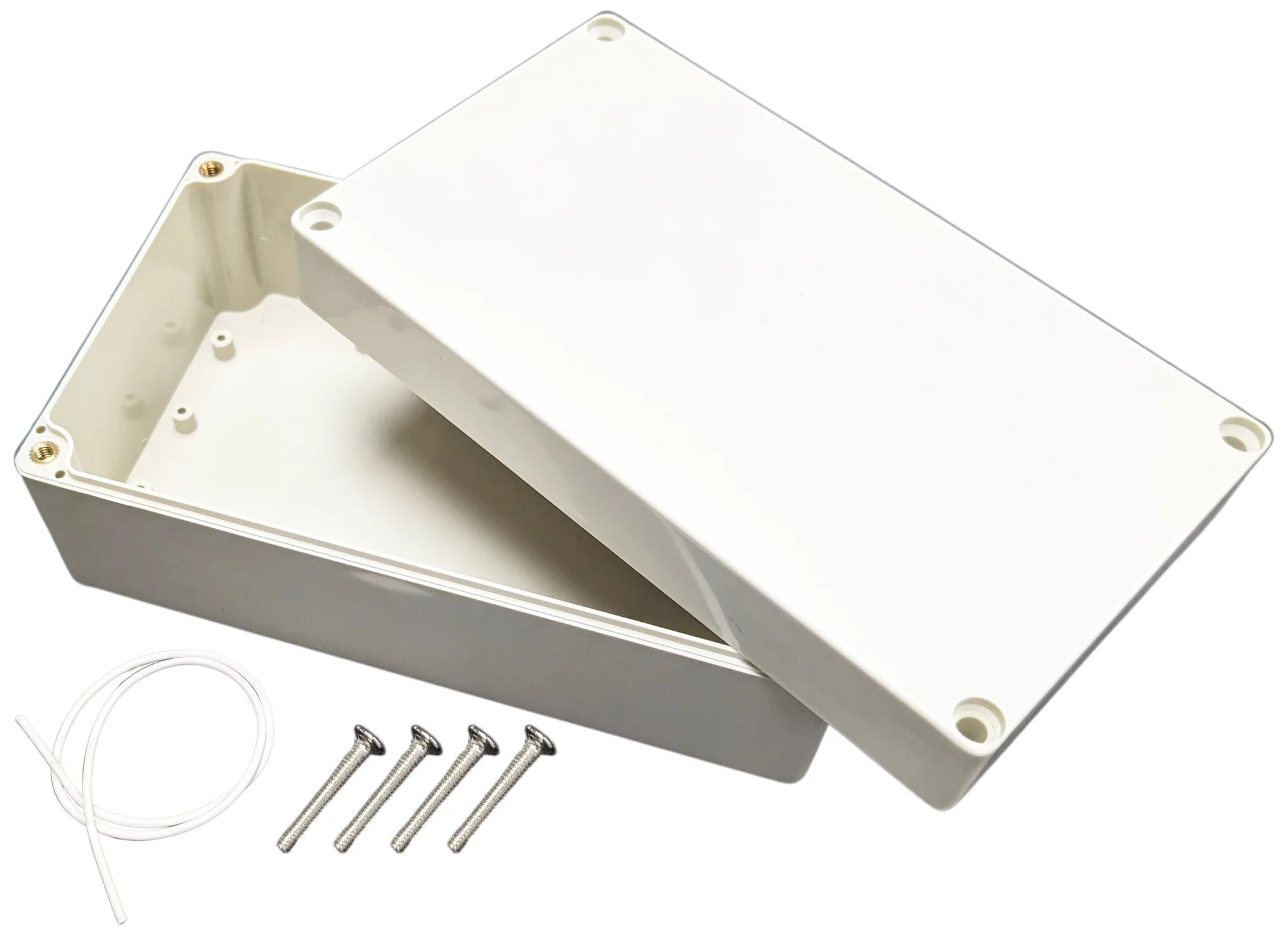 ABS Plastic Electronic Project Box with 4 Screws & Lid - 6.2