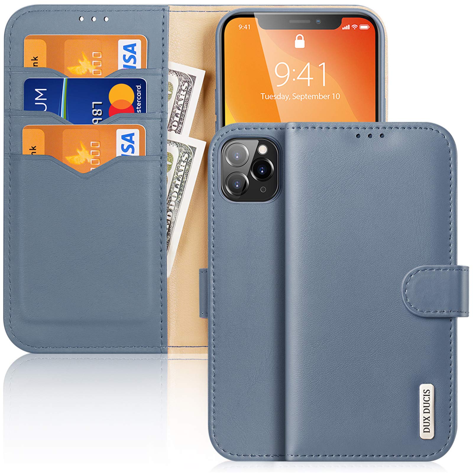 iPhone 11 Leather Wallet Case - RFID Blocking with Card Slot & Stand | Perfect for Travel & Daily Use