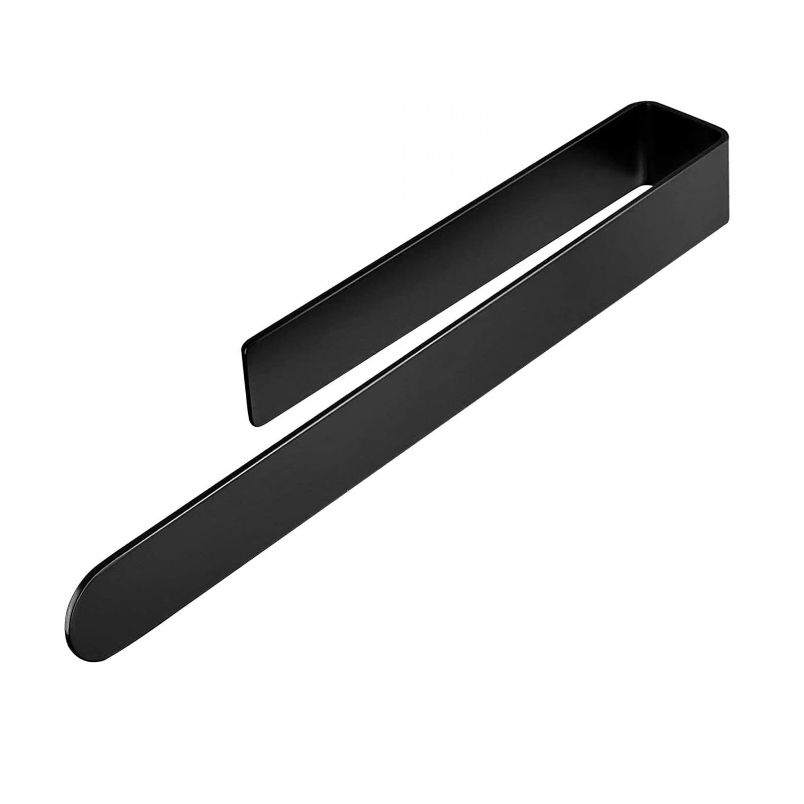 CALANDIS® Wall Mounted Towel Bar - 37Cm Black Bathroom Towel Rack for Kitchen, Bedroom & Bathroom | Space-Saving Towel Holder for Hanging Robes, Hand Towels & Kitchen Linens
