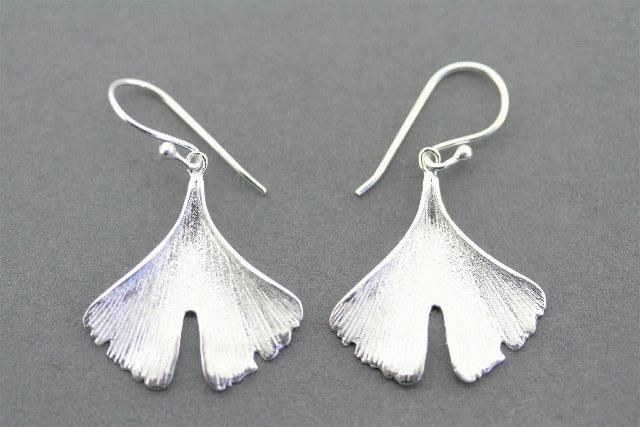 Ginkgo Leaf Earrings Sterling Silver - Elegant Nature-Inspired Jewelry for Women - Perfect for Everyday Wear & Special Occasions