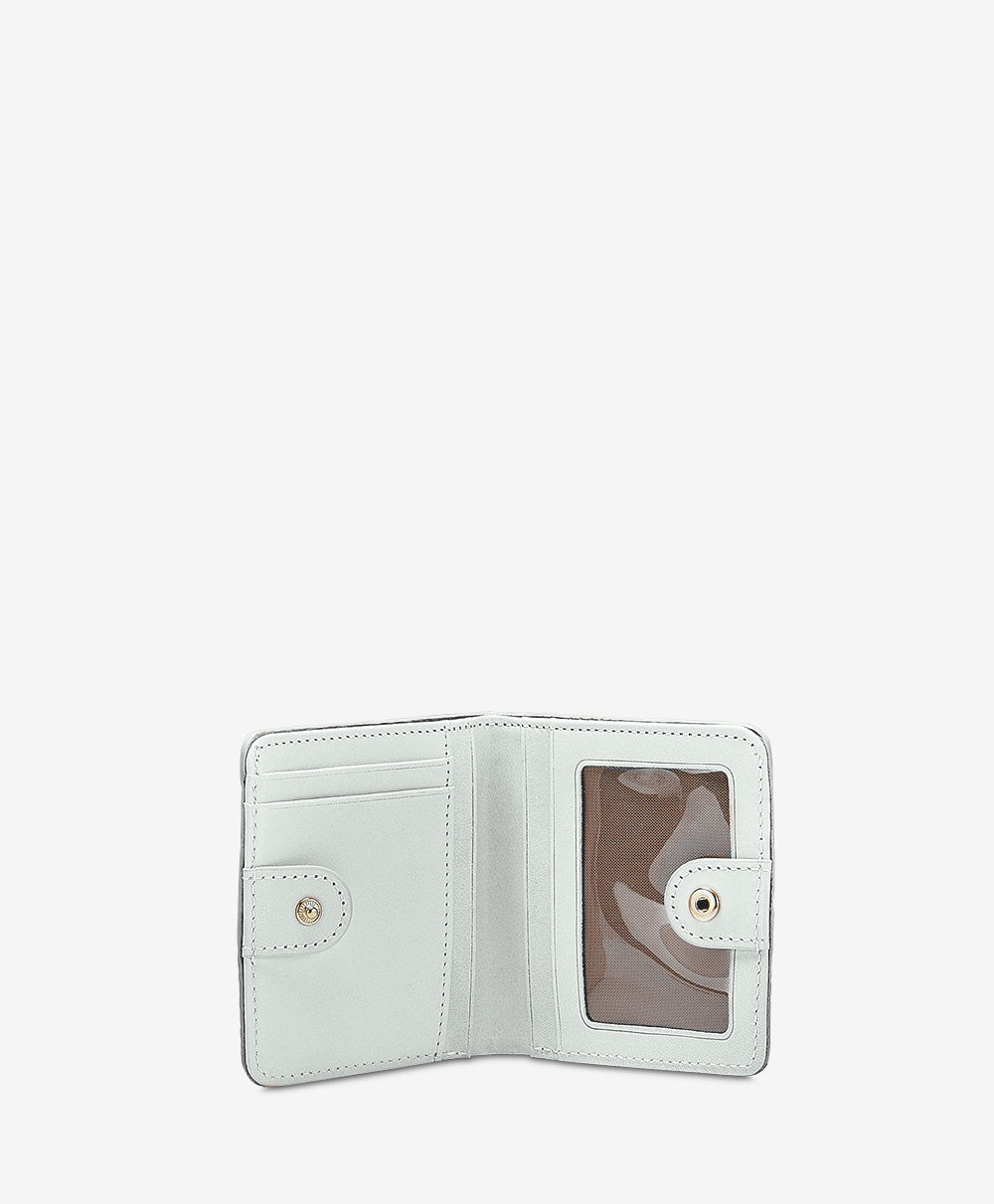 Compact Mini Foldover Wallet for Women & Men - Slim RFID Blocking Leather Card Holder - Perfect for Travel, Everyday Use & Gifts