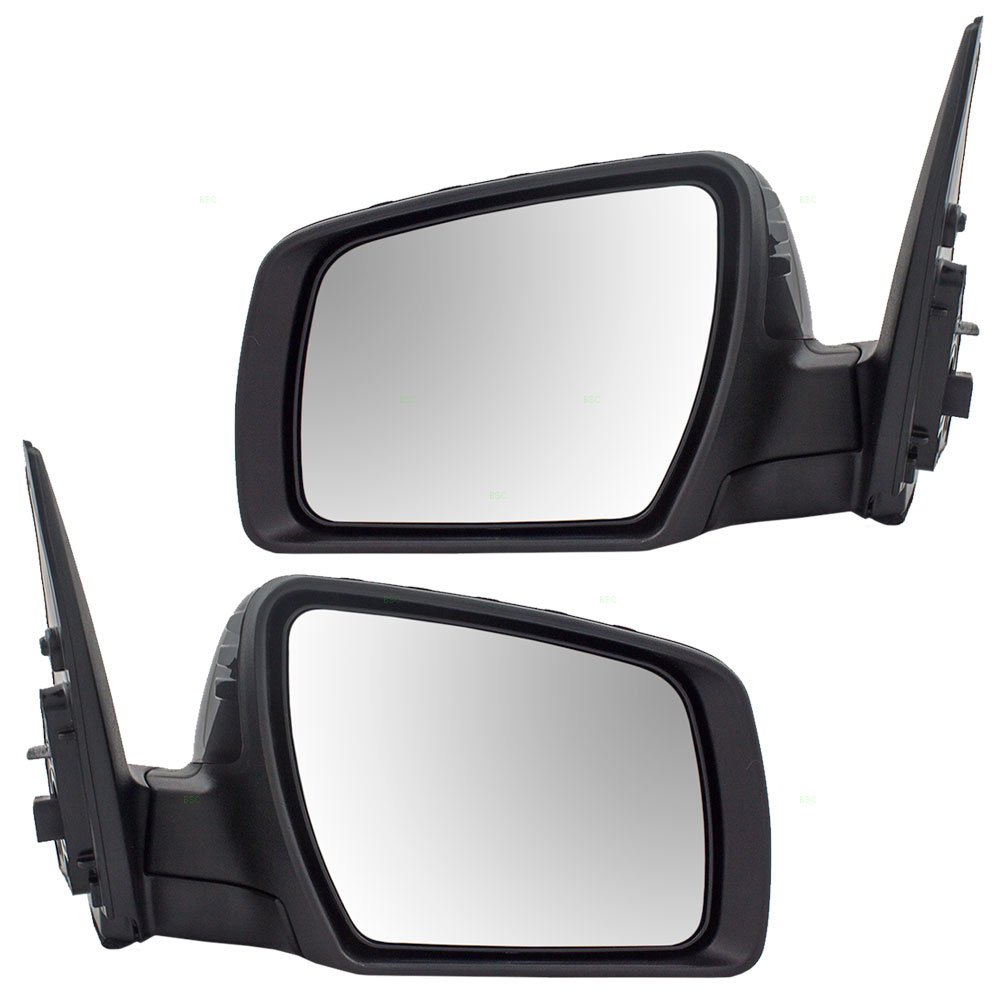 Kia Power Side View Mirrors Replacement - Heated with Turn Signal, Ready to Paint (Fits 87610-2K831 & 87620-2K831) - Perfect for Winter Driving & Enhanced Safety