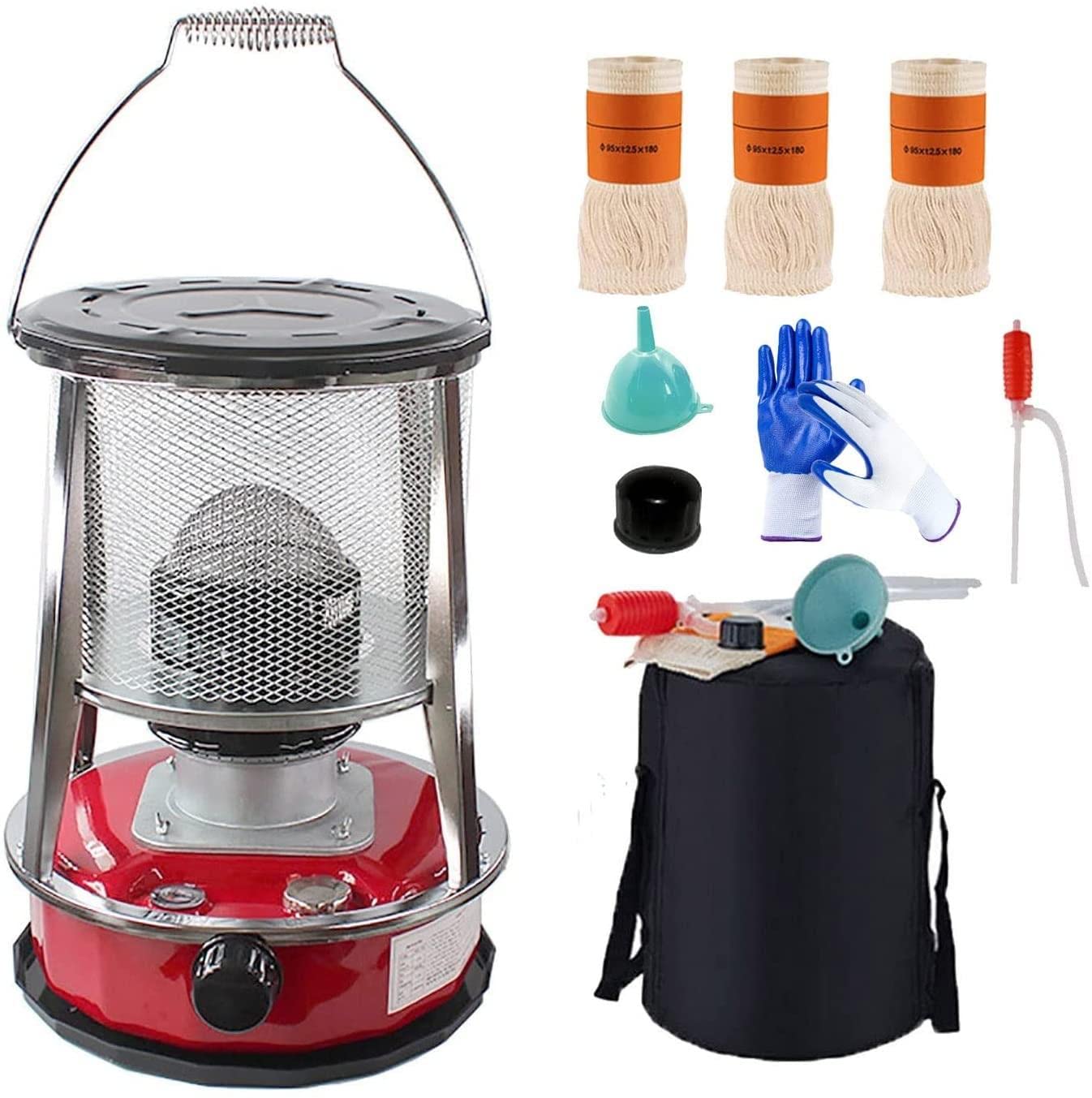 Portable Kerosene Heater 10,000 BTU - Indoor Outdoor Space Heater for Home, Garage, Camping & Patio - Compact Convection Heater with 6L Fuel Tank - Perfect for Emergency Heating, Winter Camping & Outdoor Activities