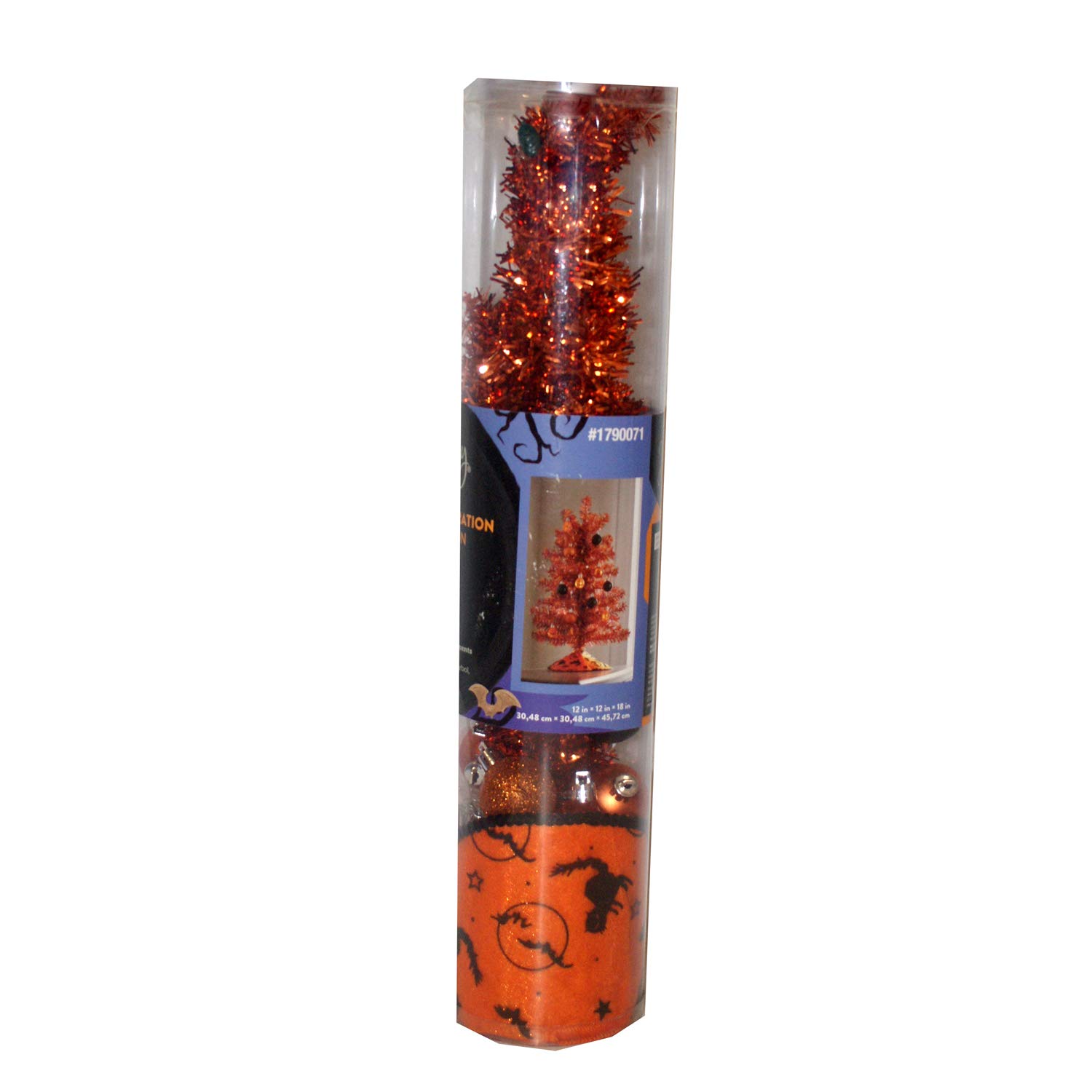 Orange Halloween Tree Decoration - Spooky Artificial Pumpkin Tree for Halloween Party Decor, Home & Yard Halloween Decorations - Perfect for Indoor and Outdoor Halloween Festivities