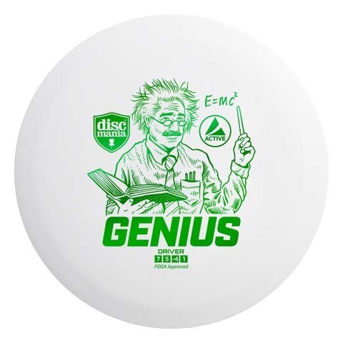 Discmania Active Base Genius Disc Golf Fairway Driver - Understable Golf Driver for Beginners (165-169g) | Premium Grip Base Line Plastic | Perfect for Park Play & Casual Tournaments