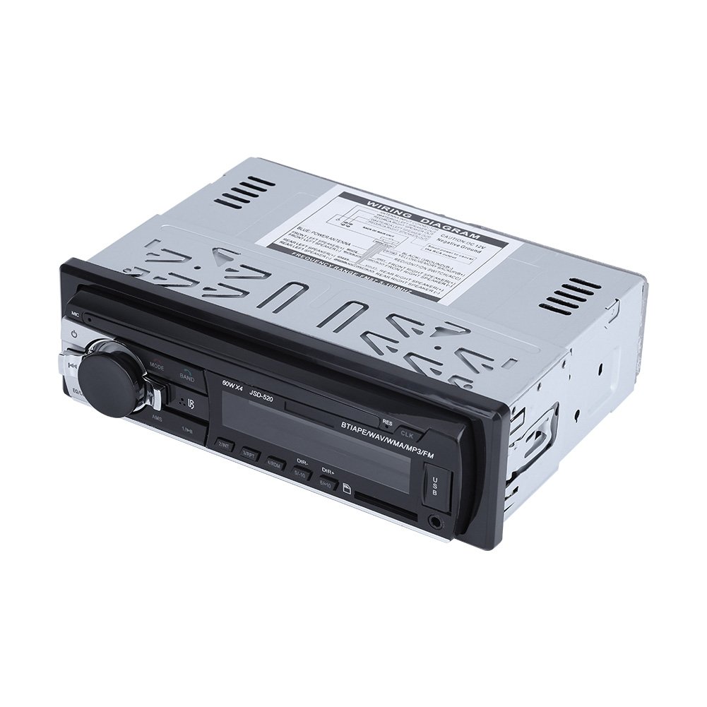 Vintage Car Radio with Bluetooth, MP3, USB, AUX, FM Player | 12V In-Dash Digital Car Stereo with HD Large Screen Display for Classic & Modern Cars