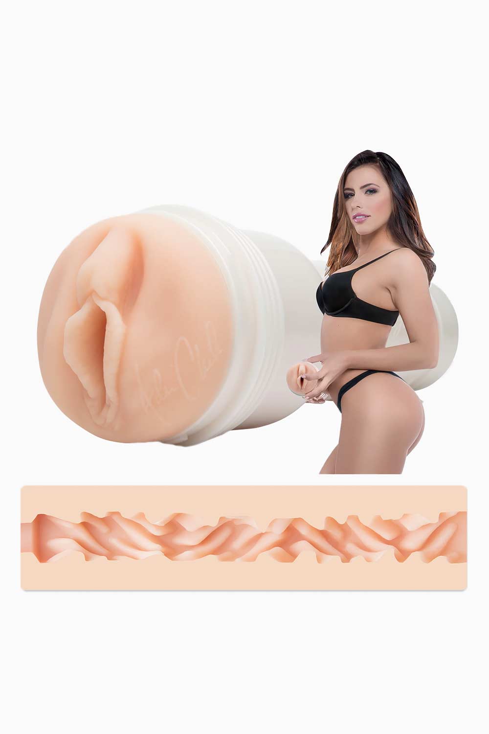 ADRIANA CHECHIK Vulva Masturbator for Men - Realistic Adult Sex Toy for Solo Play & Couples Fun - Discreet Shipping & Waterproof Design