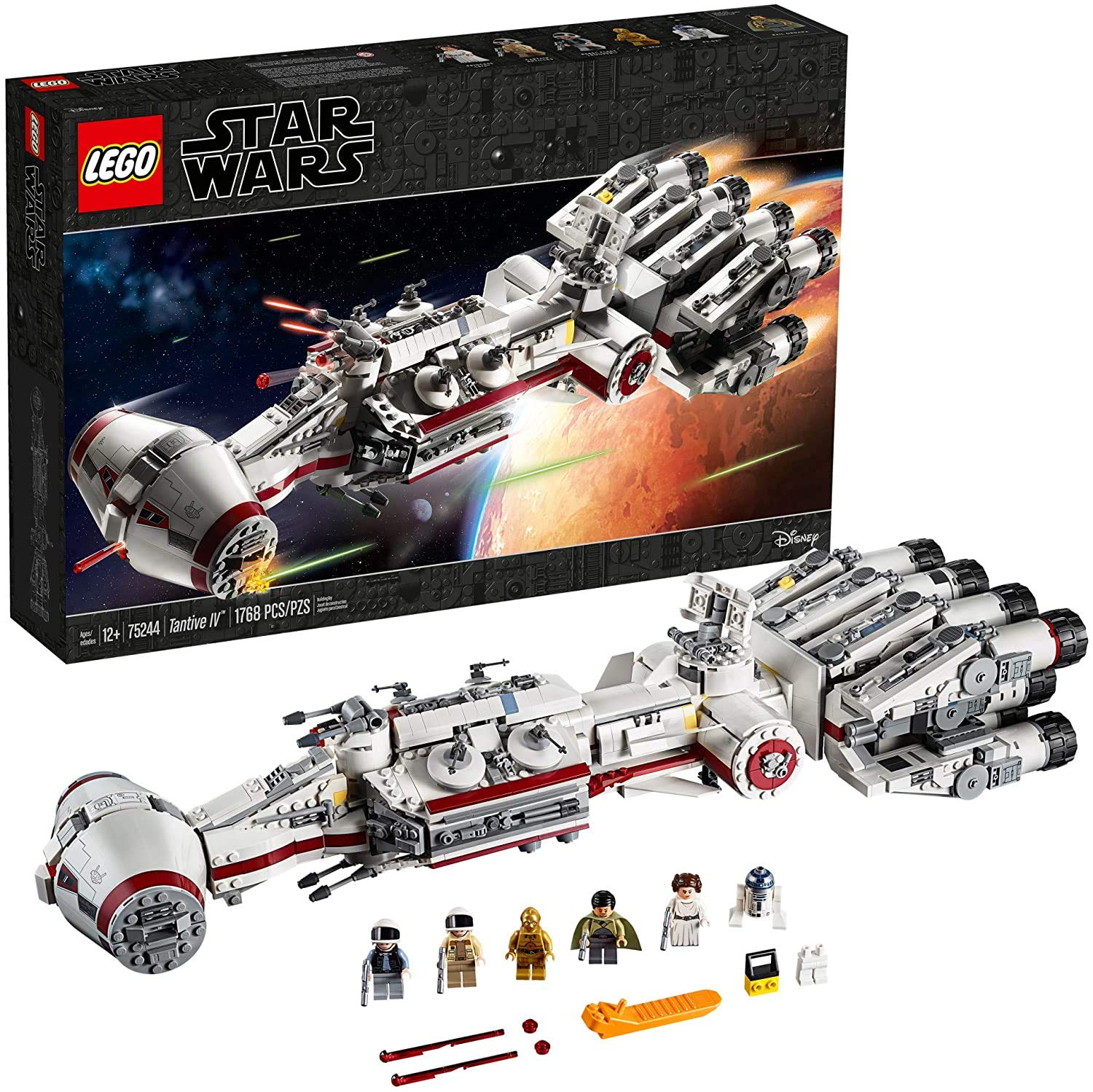LEGO Star Wars: A New Hope 75244 Tantive IV Building Kit (1768 Pieces) - 2019 Collector's Edition for Display & Play | Perfect for Star Wars Fans & Model Builders