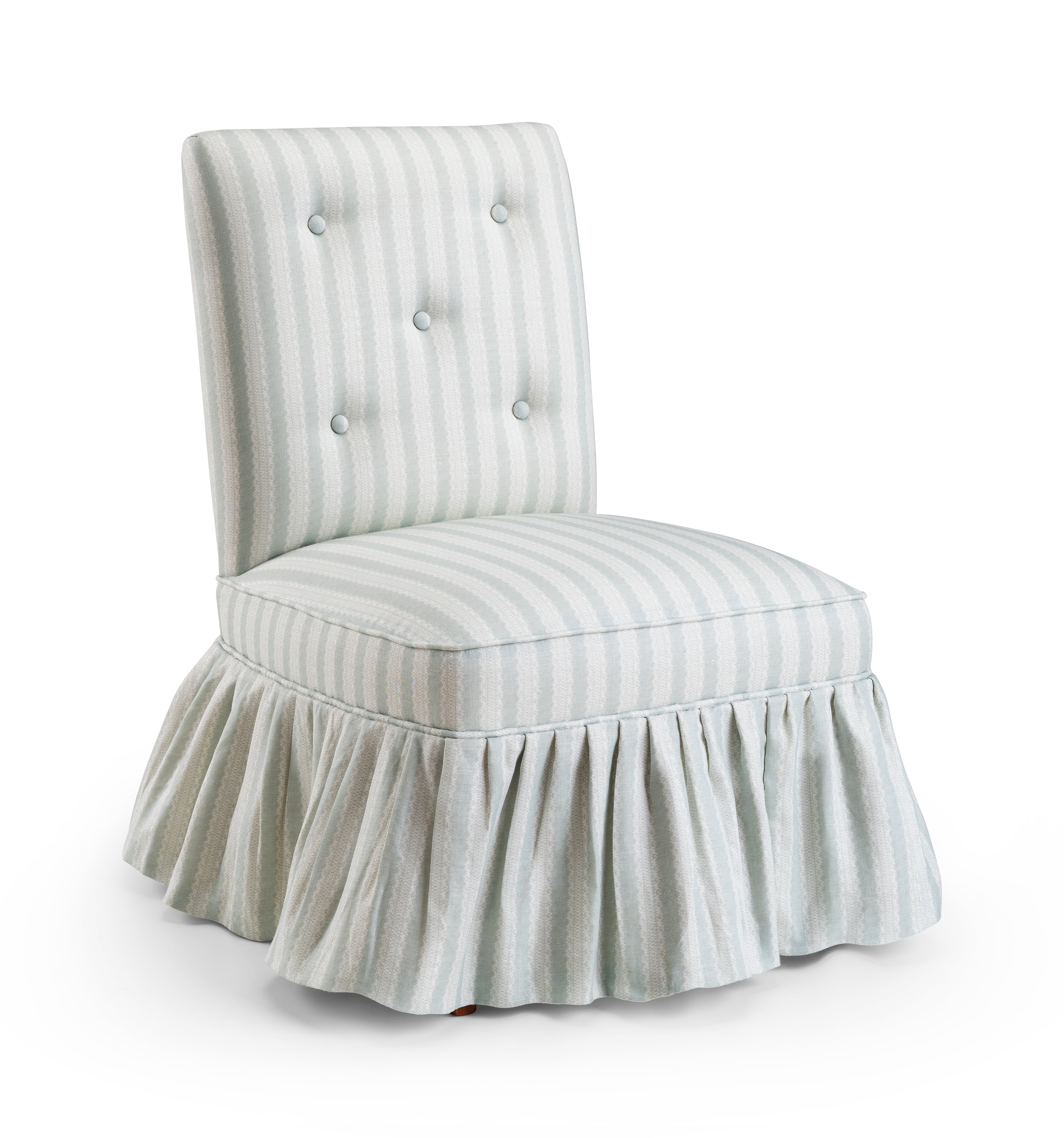 Button Back Bedroom Chair - Upholstered Accent Chair for Living Room, Bedroom & Office - Comfortable & Stylish Home Decor