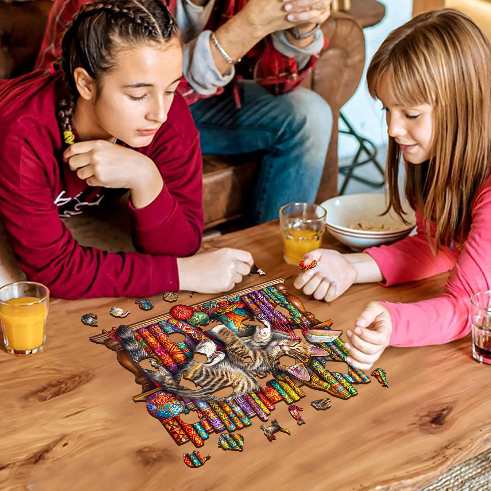 280-Piece Dreamy Dragon Wooden Jigsaw Puzzle for Adults - Unique Irregular Animal Shape Puzzle (34x29cm) with Gift Box - Perfect for Relaxation, Stress Relief & Home Decor