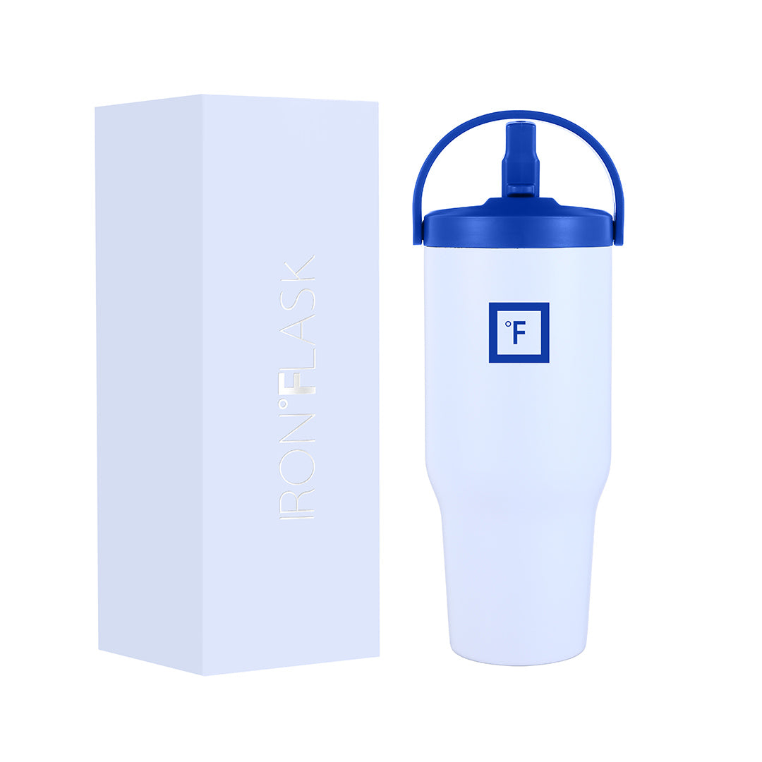 30 Oz Sidekick Insulated Stainless Steel Water Bottle with Straw Lid - Leakproof & Sweatproof - Keep Drinks Cold 24Hrs/Hot 12Hrs - Perfect for Gym, Hiking, Travel & Office Use
